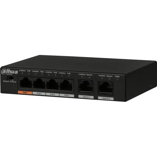 Dahua DH-PFS3006-4ET-60 | 4-port Fast Ethernet PoE Switch