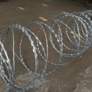 Double Galvanized Silver Razor Wire