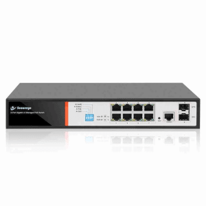 Secureye Layer 2 Poe Swicth 8port (Managed L2) + 2 (SFP Giga) – S-8GE-M-2UG-AI-VLAN