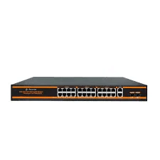 Secureye 24port POE Switch(10/100/1000) + 2 (10/100/1000)+ 2 (SFP) – S-24GE-2UG-2UF-300W