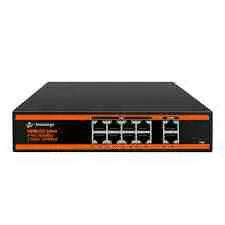 Secureye 8Port POE Switch(10/100/1000) + 2 (10/100/1000) – S-8GE-2UG-NB